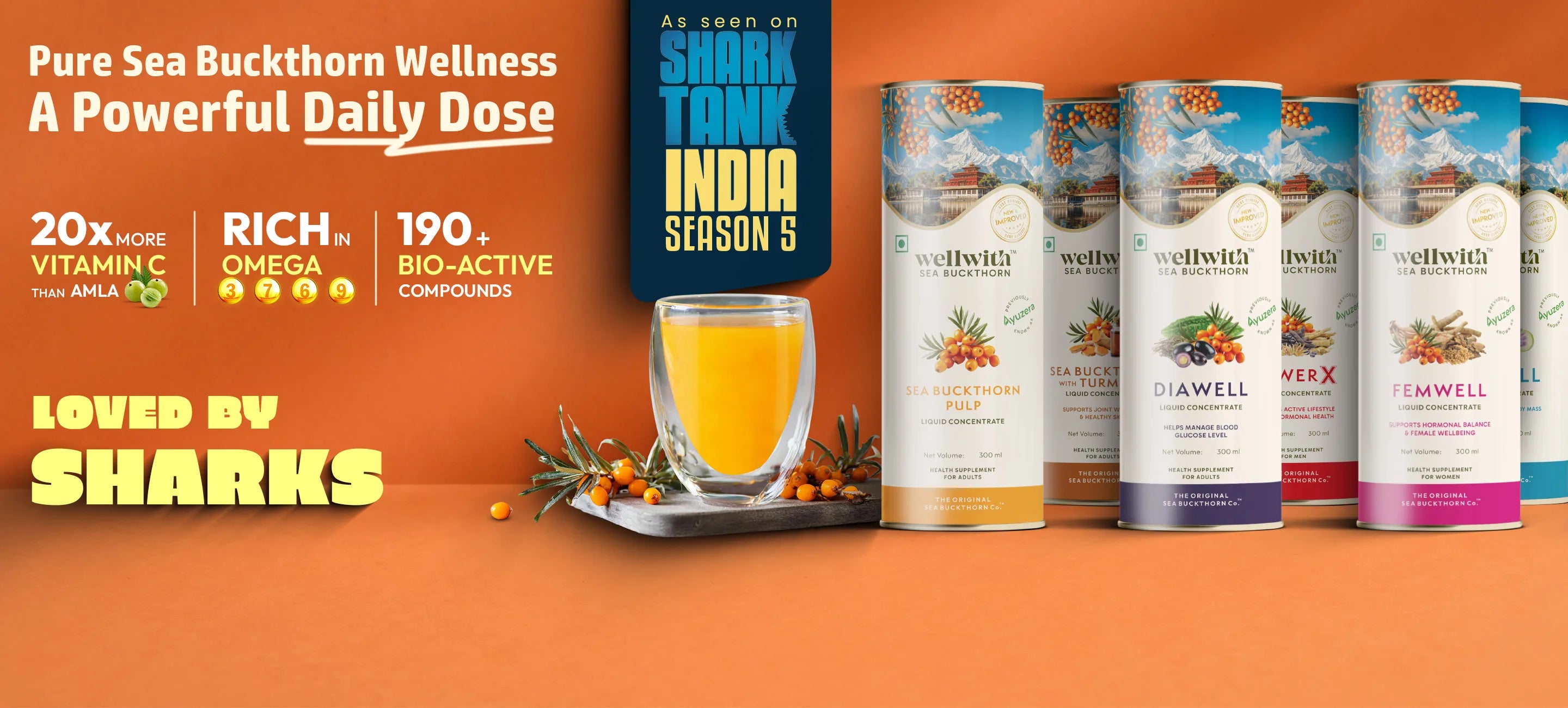 WellWith sea buckthorn juice range — As seen on Shark Tank India Season 5